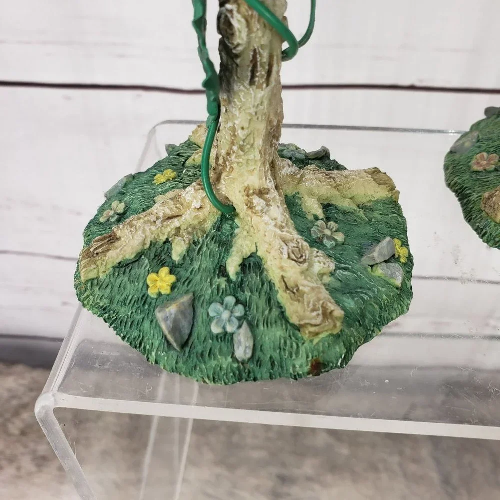 Vintage Russ 15068 BirdHouse‎ Candle Stick Holder Bird Floral Table Scape 9.5